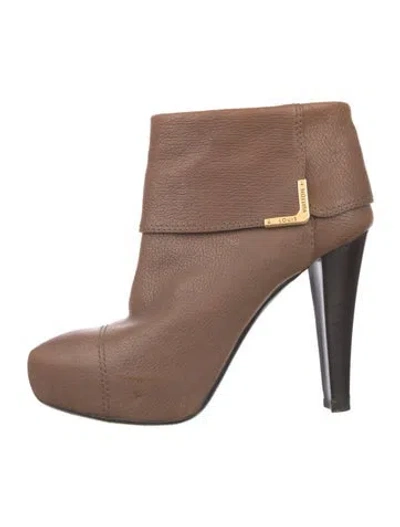 Pre-owned Louis Vuitton Leather Boots In Brown