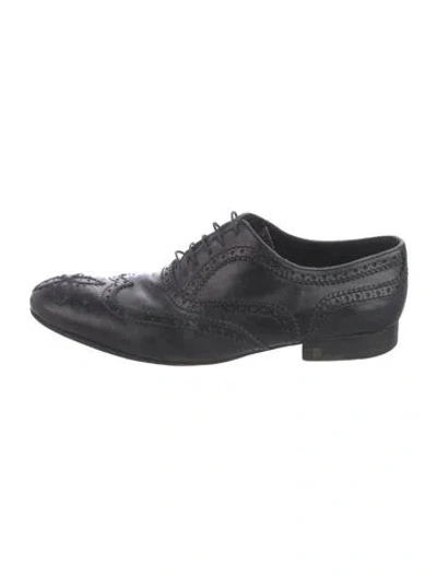 Pre-owned Louis Vuitton Leather Brogues In Black