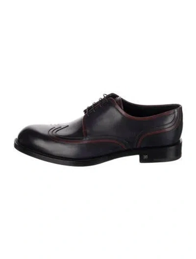 Pre-owned Louis Vuitton Leather Brogues In Blue