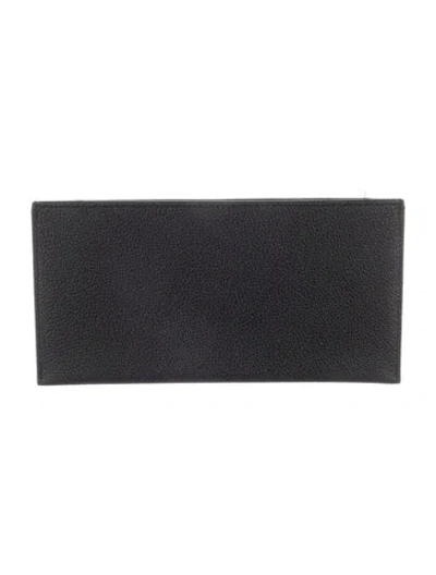 Pre-owned Louis Vuitton Leather Card Holder In Black