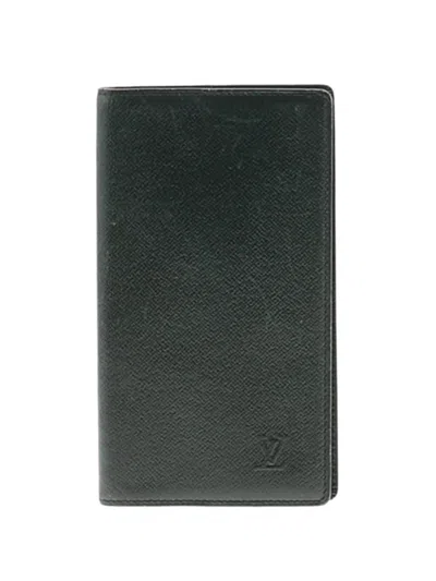 Pre-owned Louis Vuitton Leather Card Holder In Green