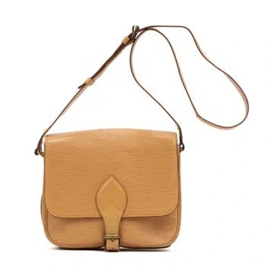 Pre-owned Louis Vuitton Leather Cartouchiere In Neutral