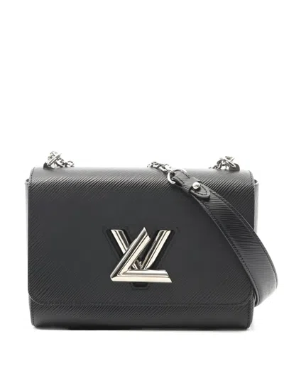Pre-owned Louis Vuitton Leather Chain Shoulder Bag In Black