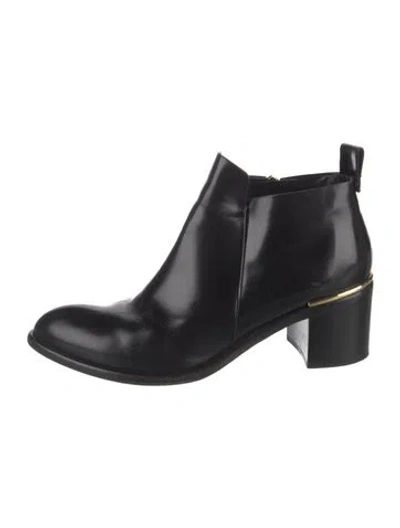 Pre-owned Louis Vuitton Leather Chelsea Boots In Black