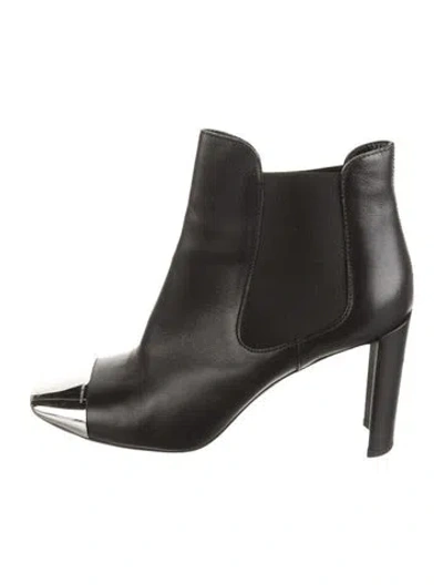 Pre-owned Louis Vuitton Leather Chelsea Boots In Black