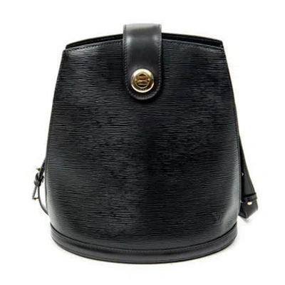 Pre-owned Louis Vuitton Leather Cluny In Black