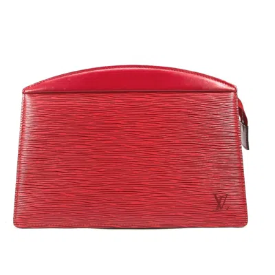 Pre-owned Louis Vuitton Leather Clutch Bag () In Red