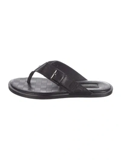 Pre-owned Louis Vuitton Leather Flip Flops In Multi