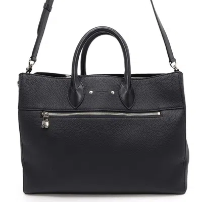 Pre-owned Louis Vuitton Leather Handbag Shoulder Bag () In Black