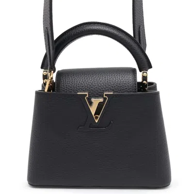 Pre-owned Louis Vuitton Leather Handbag Shoulder Bag () In Black