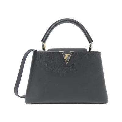 Pre-owned Louis Vuitton Leather Handbag Shoulder Bag () In Black