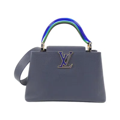 Pre-owned Louis Vuitton Leather Handbag Shoulder Bag () In Blue