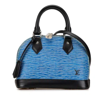 Pre-owned Louis Vuitton Leather Handbag Shoulder Bag () In Blue