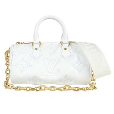 Pre-owned Louis Vuitton Leather Handbag Shoulder Bag () In White