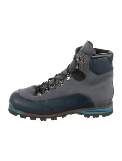 Pre-owned Louis Vuitton Leather Hiking Boots In Blue