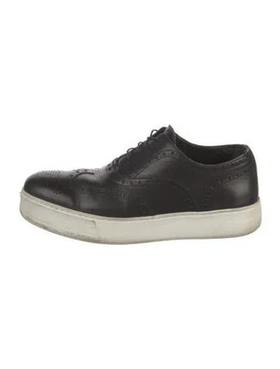 Pre-owned Louis Vuitton Leather Lasercut Accents Sneakers In Black