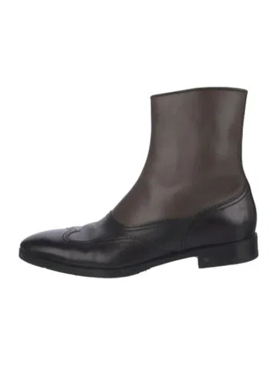 Pre-owned Louis Vuitton Leather Leather Trim Embellishment Boots In Multi