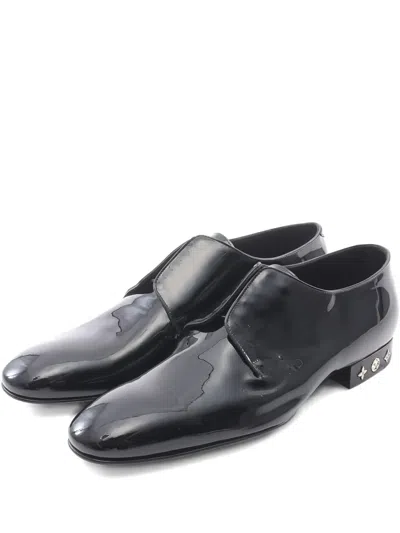 Pre-owned Louis Vuitton Leather Loafers In Black