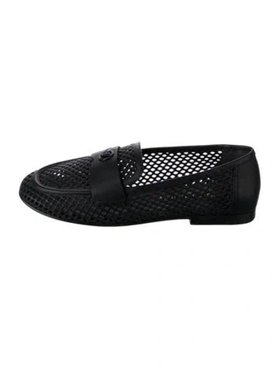Pre-owned Louis Vuitton Leather Loafers In Black