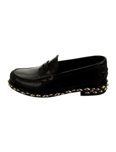 Pre-owned Louis Vuitton Leather Loafers In Black