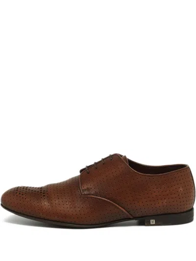 Pre-owned Louis Vuitton Leather Loafers In Brown
