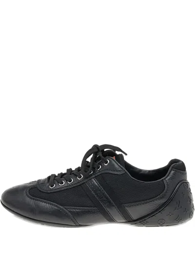 Pre-owned Louis Vuitton Leather Logo Sneakers