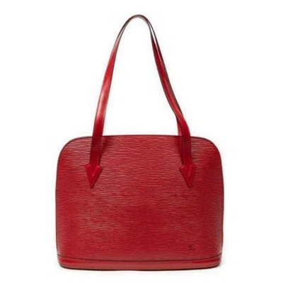 Pre-owned Louis Vuitton Leather Lussac Null In Red