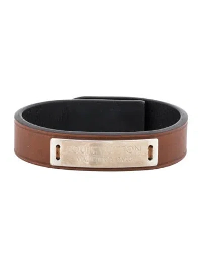 Pre-owned Louis Vuitton Leather Malletier A Paris Wrap Bracelet, 8" In Multi