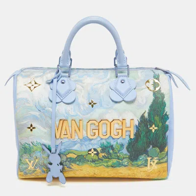 Pre-owned Louis Vuitton Leather Masters Van Gogh Speedy 30 Bag In Multi