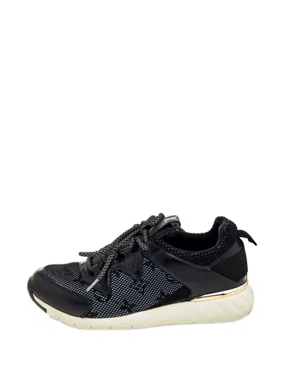 Pre-owned Louis Vuitton Leather Mesh Low-top Sneakers In Black