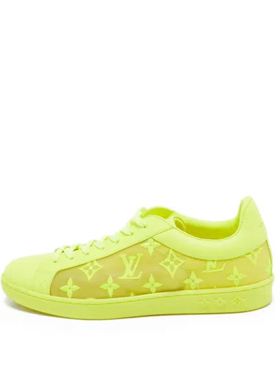 Pre-owned Louis Vuitton Leather Monogram Sneakers