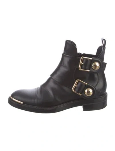 Pre-owned Louis Vuitton Leather Moto Boots In Multi