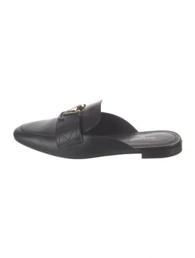 Pre-owned Louis Vuitton Leather Mules In Black