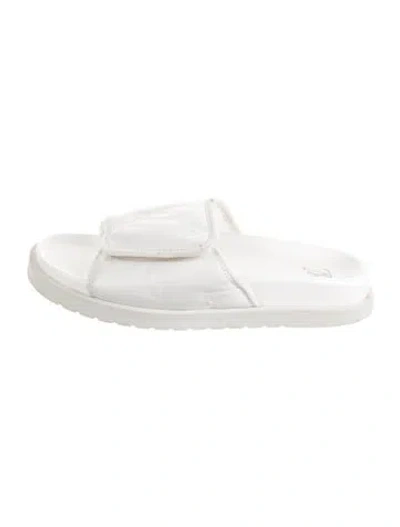 Pre-owned Louis Vuitton Leather Mules In White