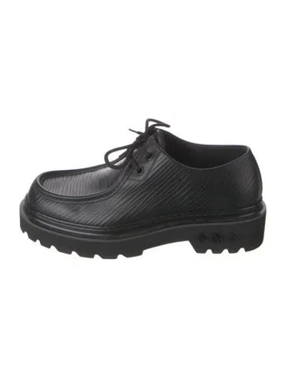 Pre-owned Louis Vuitton Leather Oxfords In Black