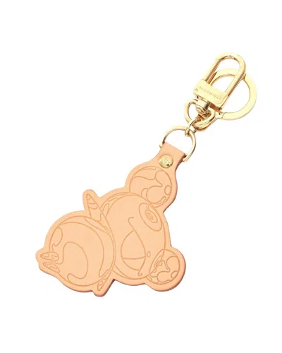 Pre-owned Louis Vuitton Leather Panda Charm Keychain (authentic Pre-loved)