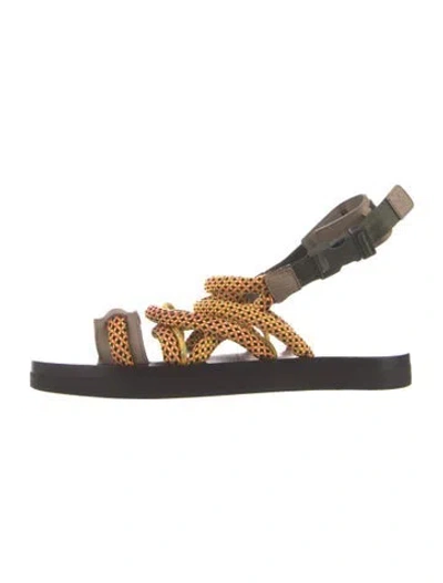 Pre-owned Louis Vuitton Leather Patterned Sandals In Multi