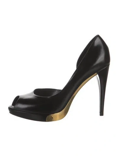Pre-owned Louis Vuitton Leather Pumps In Black