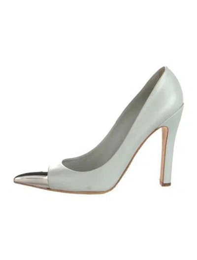 Pre-owned Louis Vuitton Leather Pumps In Green/white