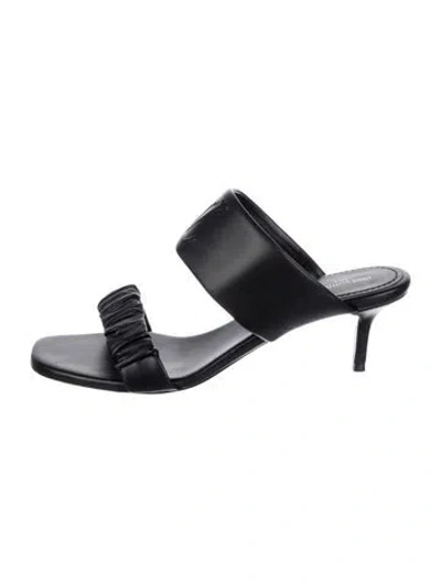 Pre-owned Louis Vuitton Leather Sandals In Black
