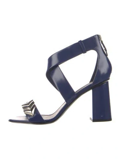 Pre-owned Louis Vuitton Leather Sandals In Blue