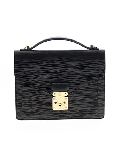 Pre-owned Louis Vuitton Leather Satchel In Black