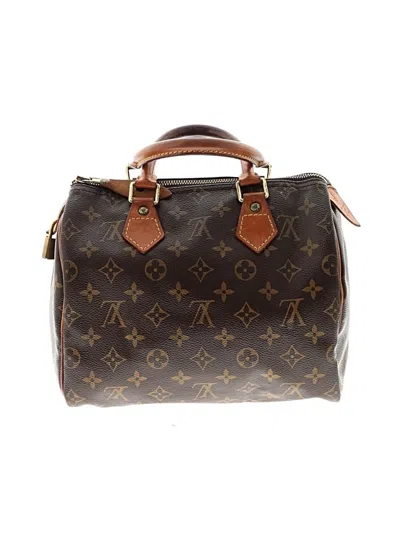 Pre-owned Louis Vuitton Leather Satchel In Brown