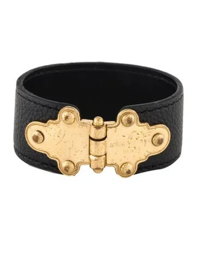 Pre-owned Louis Vuitton Leather Save It Bracelet, 6.25" In Multi