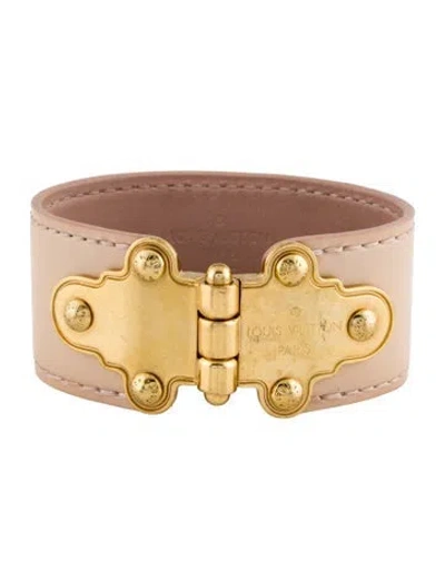 Pre-owned Louis Vuitton Leather Save It Wrap Bracelet In Multi