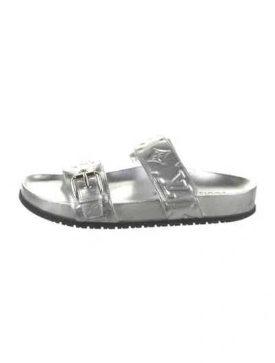 Pre-owned Louis Vuitton Leather Slides