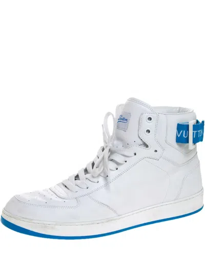 Pre-owned Louis Vuitton Leather Sneakers In White