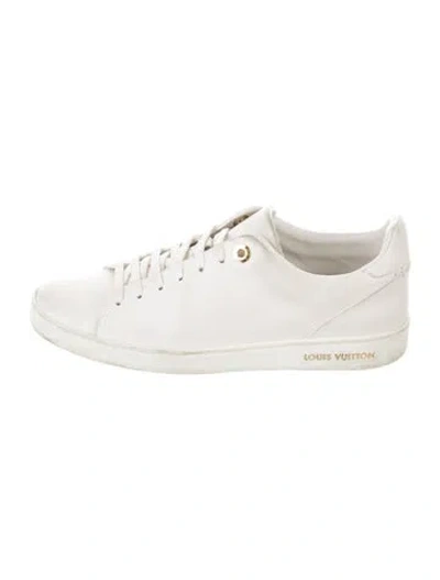 Pre-owned Louis Vuitton Leather Sneakers In White