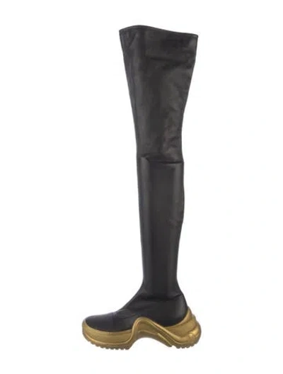 Pre-owned Louis Vuitton Leather Sock Boots In Multi