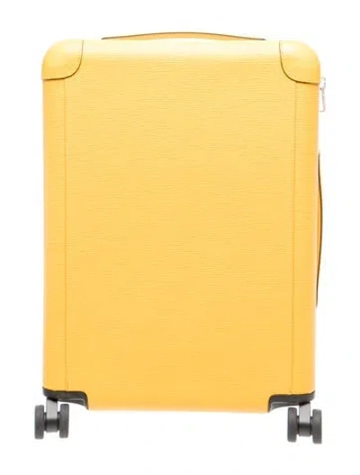 Pre-owned Louis Vuitton Leather Suitcase In Yellow